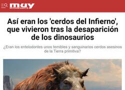 Enlace a Enormes cerdos prehistóricos