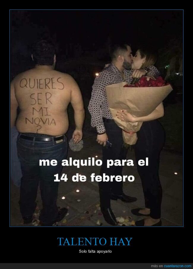 alquilarse,espalda,novia,san valentín