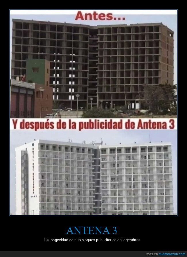 antena 3,anuncios,publicidad,edificio,obra