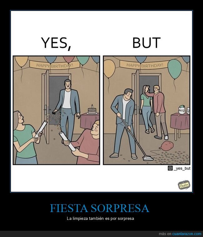 sí pero,fiesta sorpresa