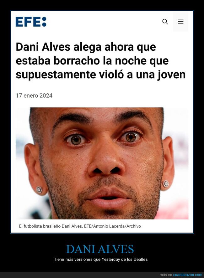 dani alves,borracho,versión