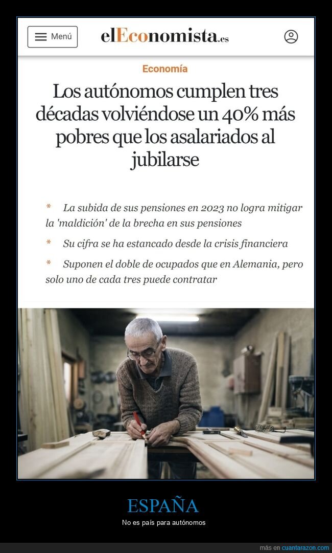 autónomos,pobres,asalariados,jubilarse