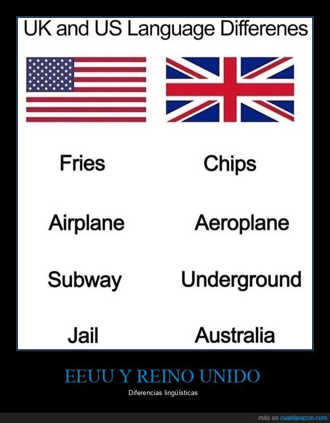 australia,cárcel,diferencias lingüisticas,eeuu,reino unido