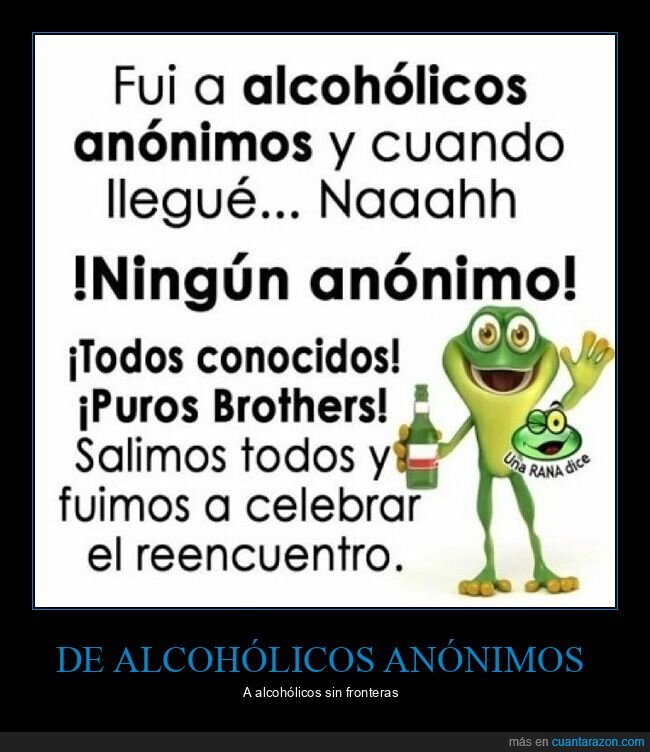 alcohólicos anónimos,conocidos