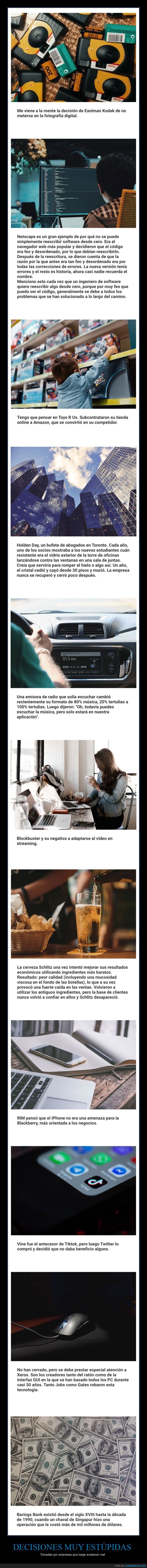 decisiones,estúpidas,empresas