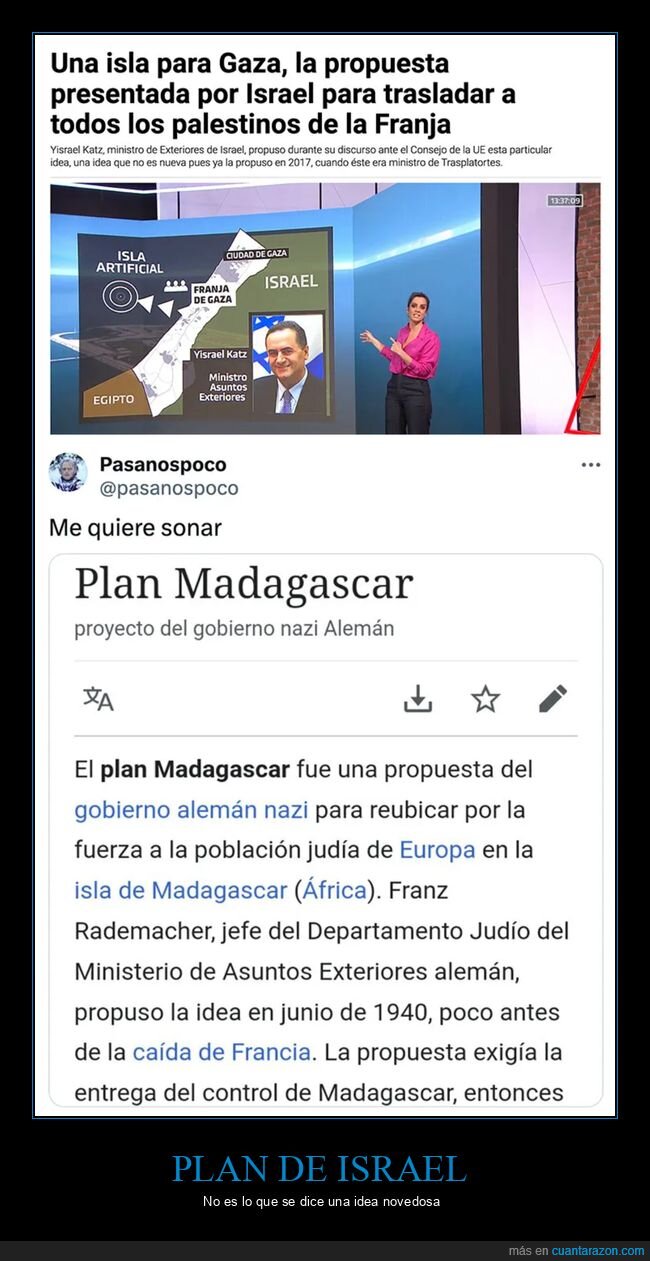 gaza,isla,israel,nazis,palestina,plan madagascar