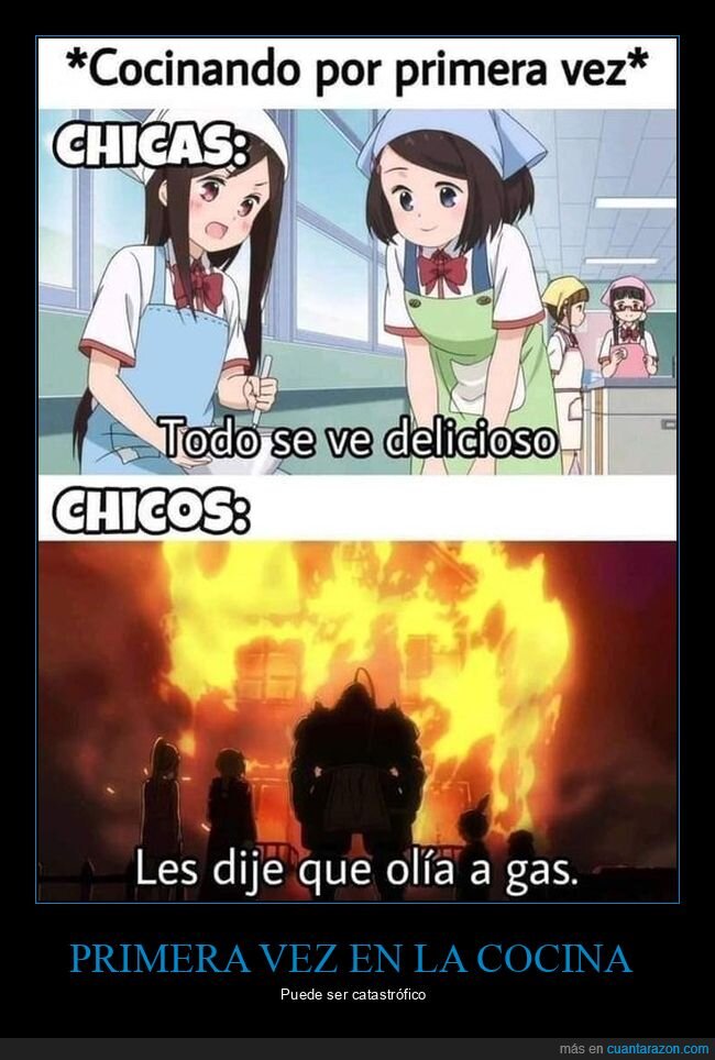 cocinando,primera vez,chicas,chicos