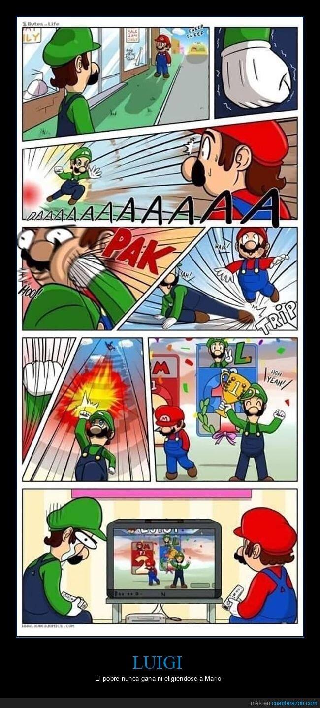 luigi,mario,ganar,perder