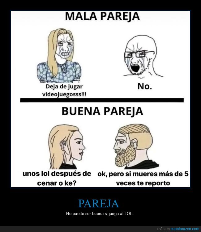 pareja,mala,buena,lol