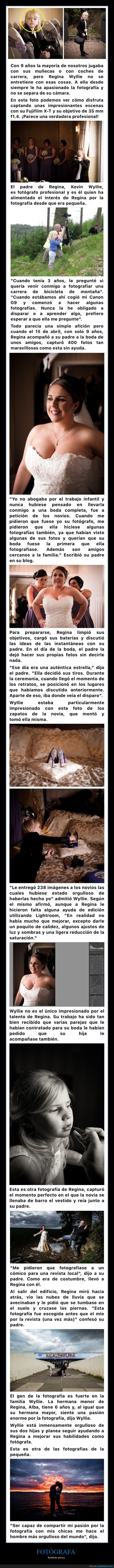 fotógrafa,niña,9 años