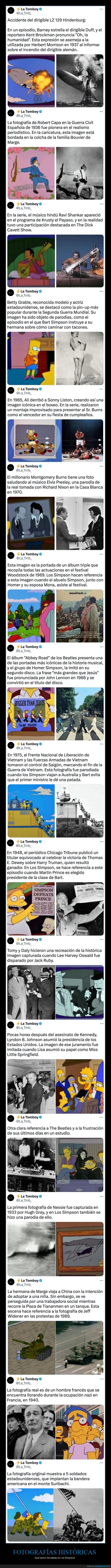 fotógrafías histírucas,simpsons