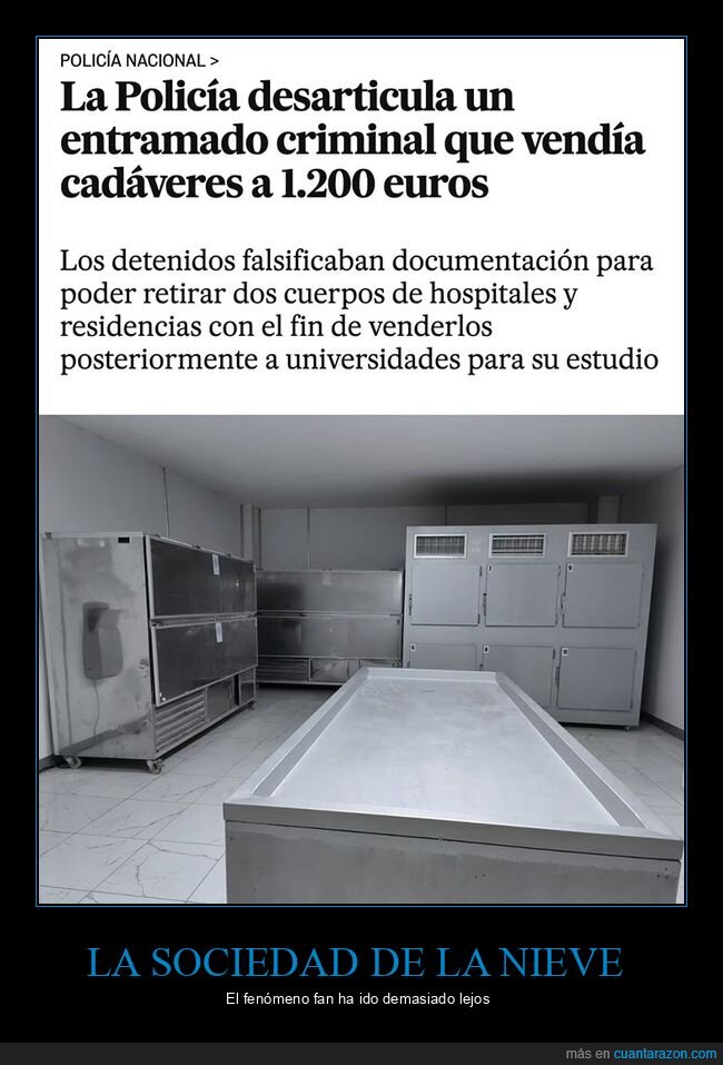 cadáveres,policía,vender