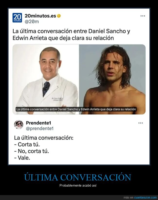 conversación,cortar,daniel sancho,edwin arrieta