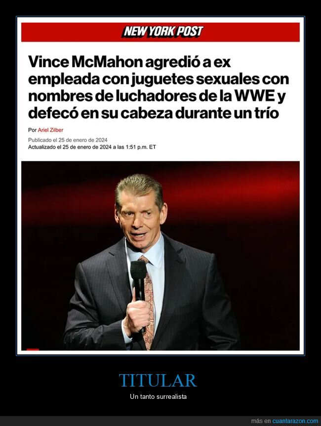 agresión,cabeza,defecar,juguetes,vince mcmahon,wtf,wwe