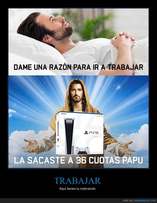 trabajar,razón,playstation 5