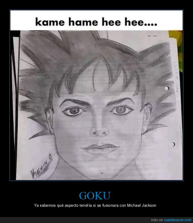 goku,michael jackson,dibujo