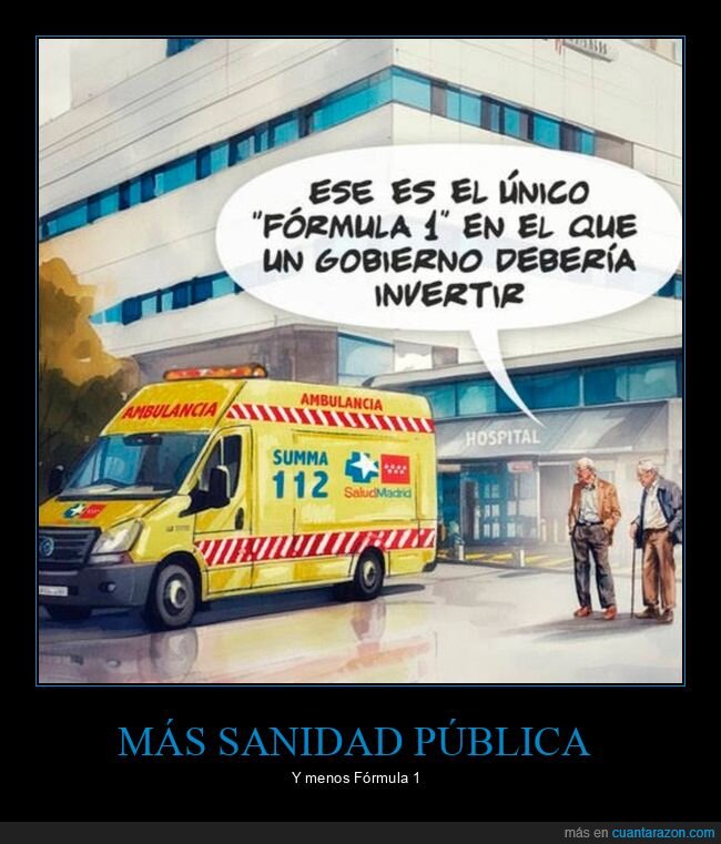 fórmula 1,sanidad pública