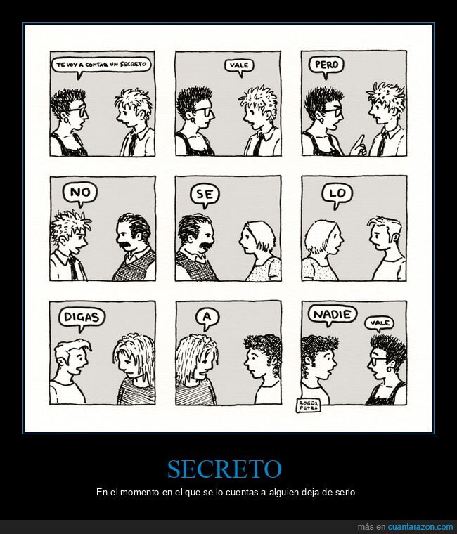 contar,secreto,decir