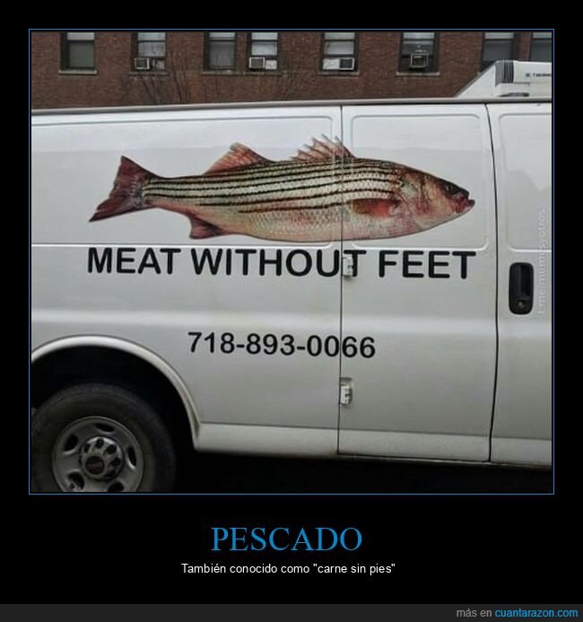 pescado,carne,pies