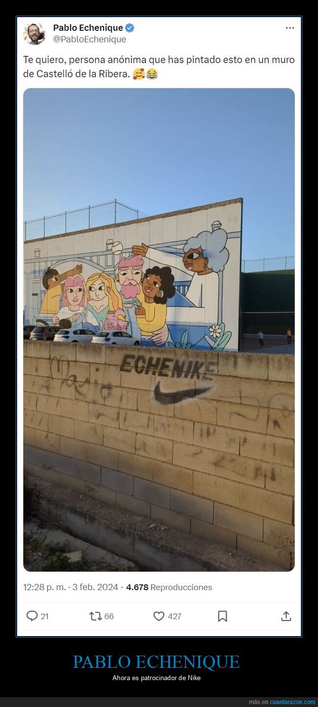 echenique,nike,graffitis