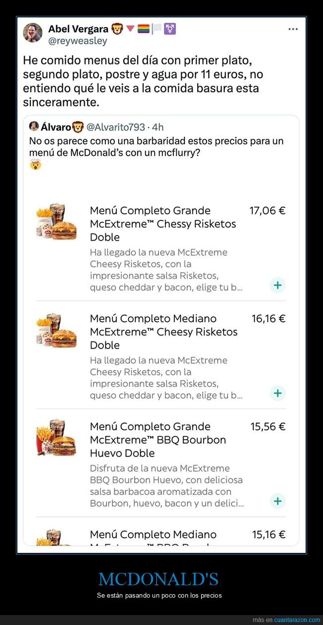 mcdonald's,precios