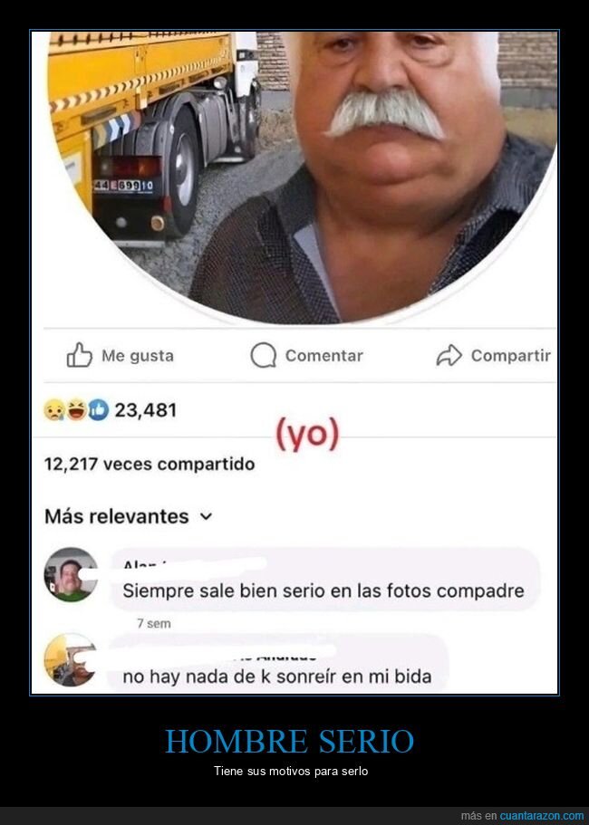 comentarios,serio,sonreír