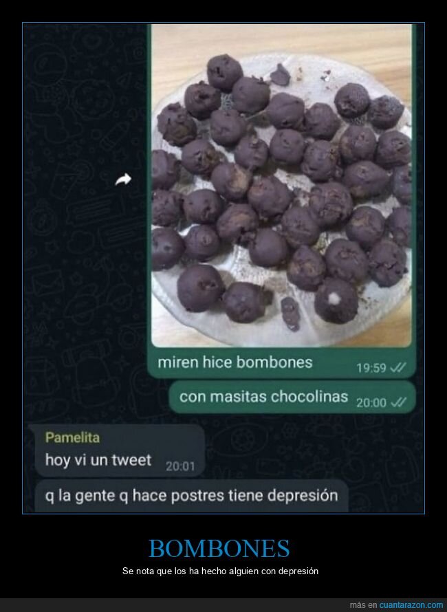 bombones,depresión,whatsapp