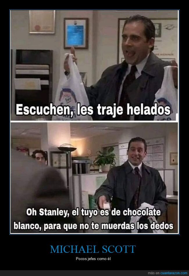 chocolate blanco,helados,negro,the office