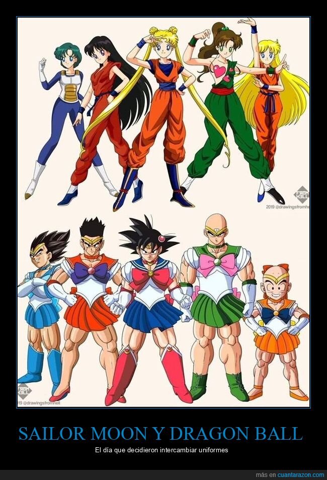 sailor moon,dragon ball,ropa