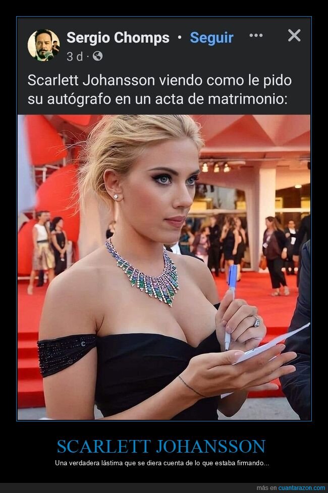 scarlett johansson,autógrafo,matrimonio