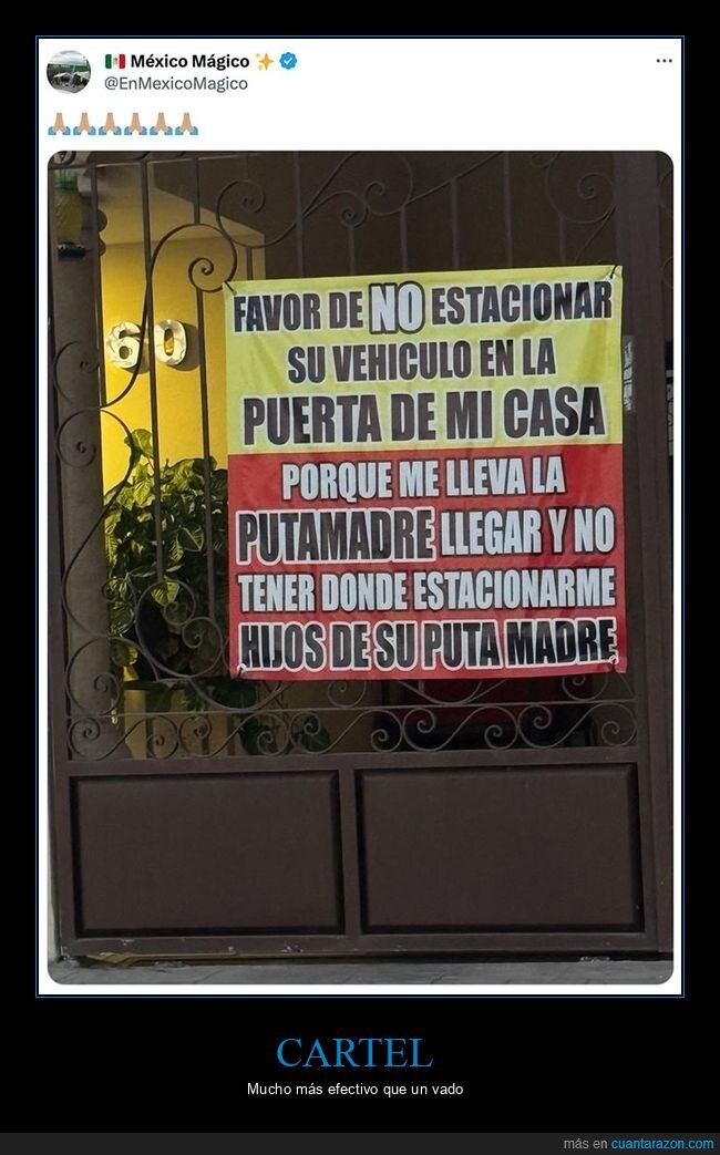 cartel,puerta,aparcar