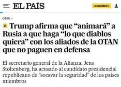 Enlace a Unas declaraciones que no han gustado a los países aliados