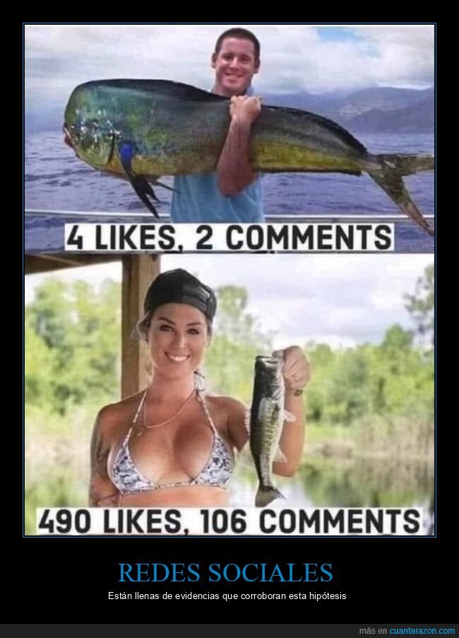 likes,pez,redes sociales,tamaño