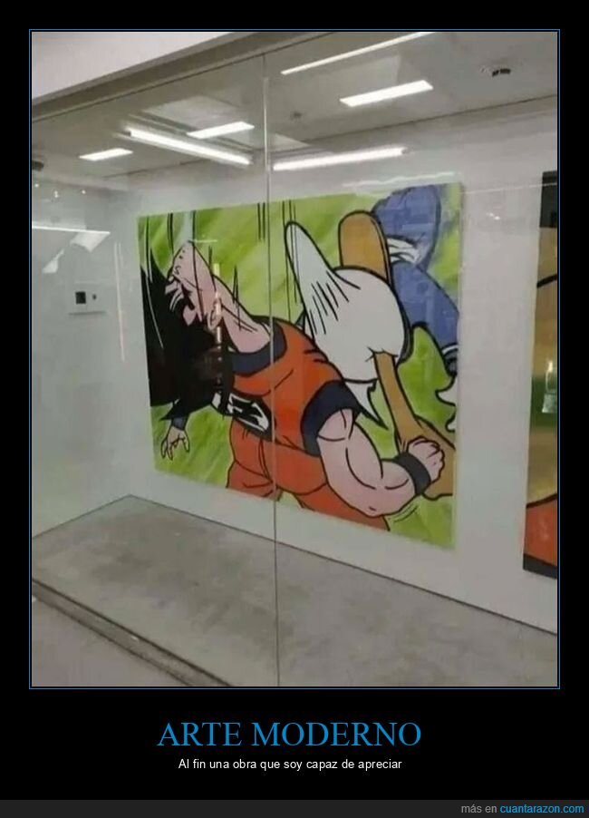 donald,galería de arte,goku,wtf