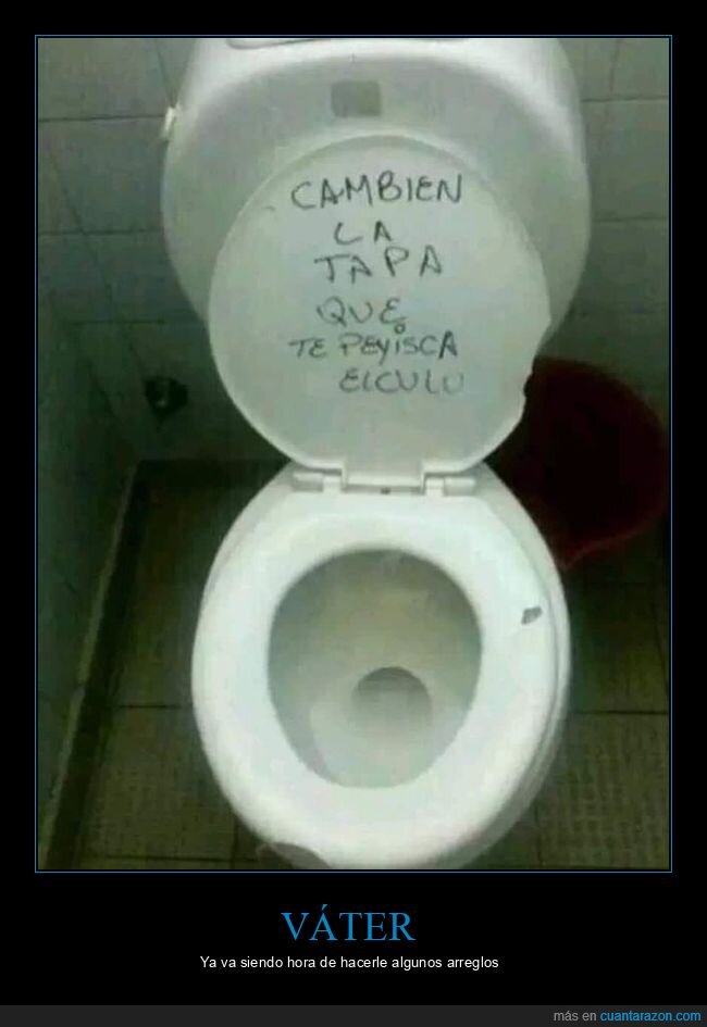 pintadas,tapa,váter