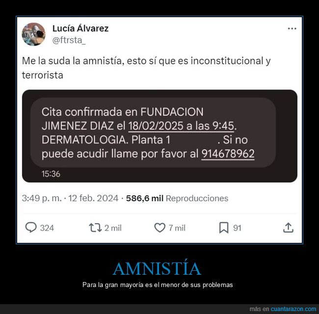amnistía,cita,sanidad