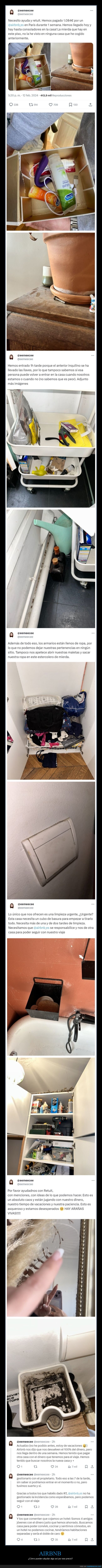 airbnb,casa,suciedad