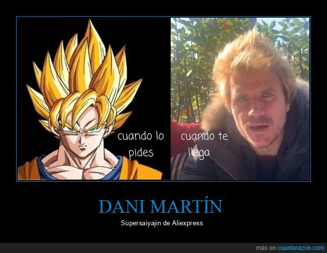 dani martín,goku,parecidos