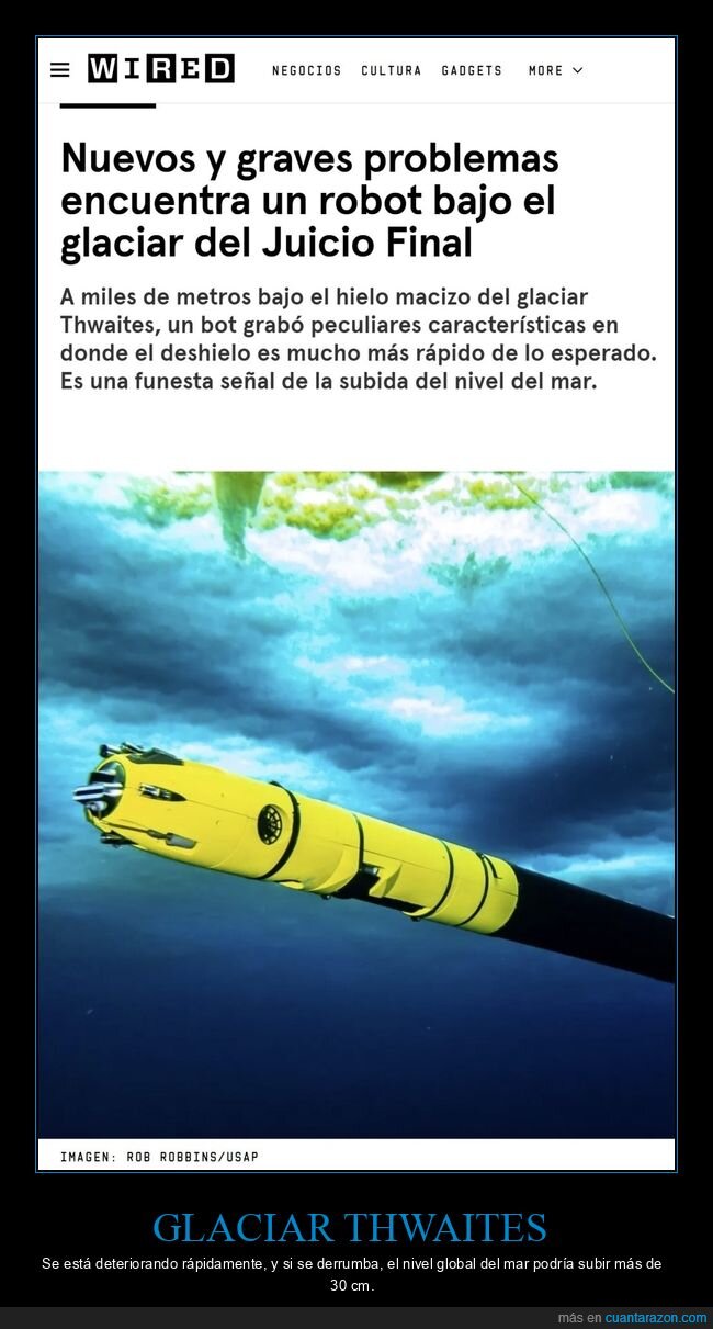 glaciar,thwaites,deshielo,nivel del mar