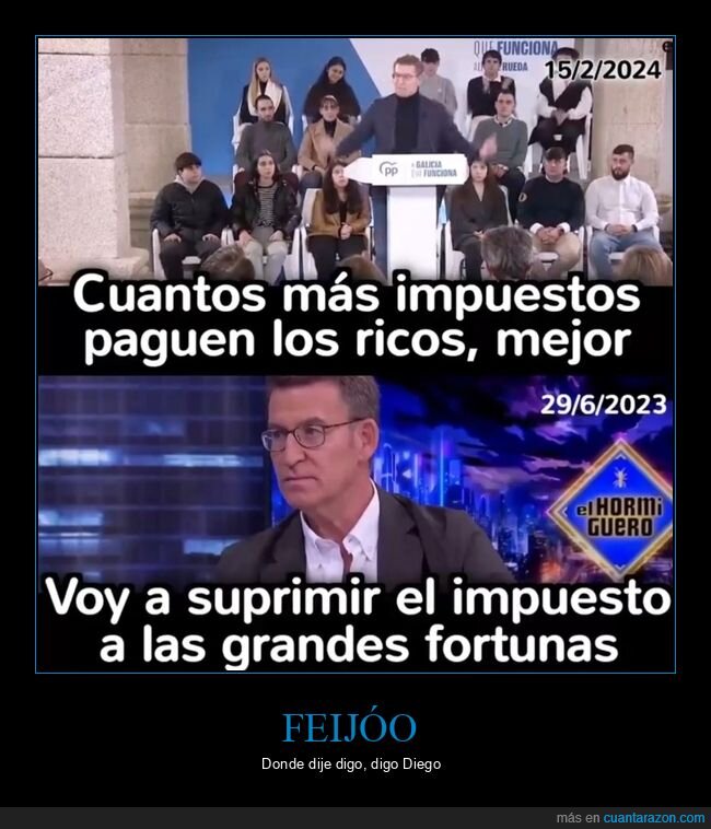 feijóo,impuestos,políticos,ricos