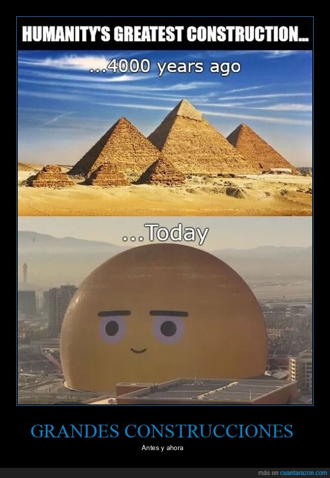 ahora,antes,construcciones,las vegas,pirámides,sphere