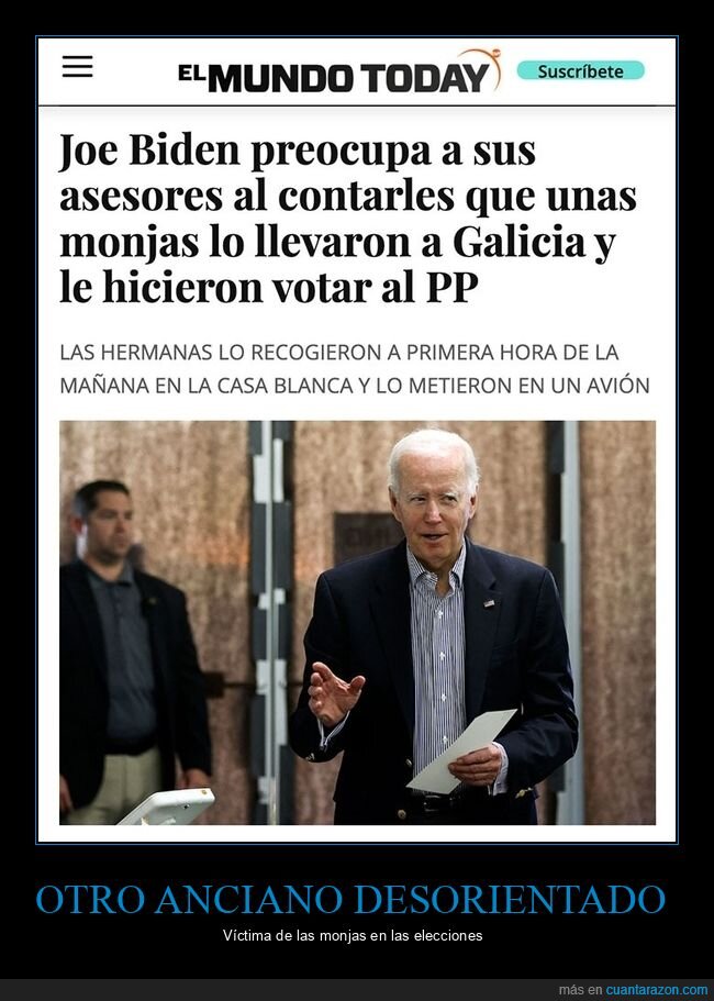 biden,el mundo today,galicia,monjas,políticos,pp,votar