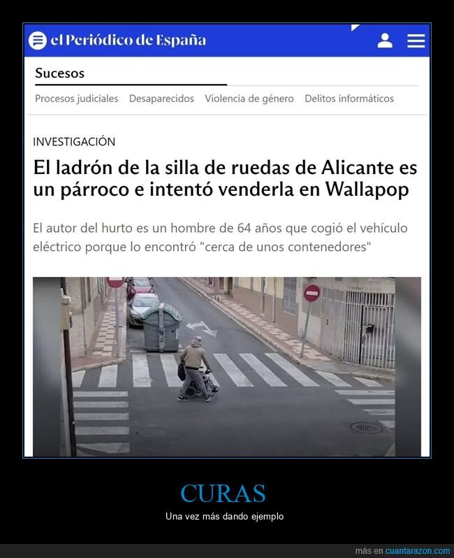 ladrón,silla de ruedas,vender,wallapop