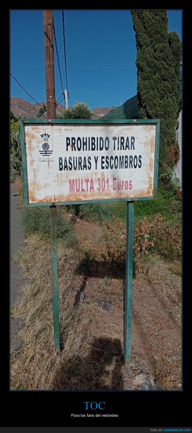 carteles,basura,multa