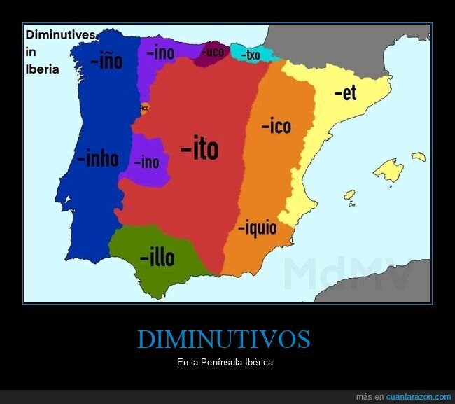 diminutivos,españa,portugal