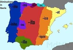 Enlace a Diminutivos por zonas