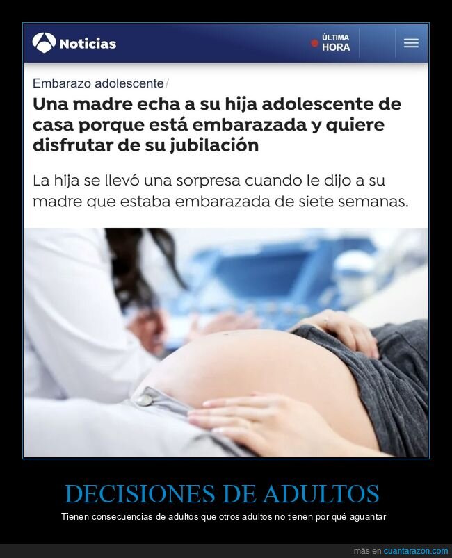 madre,hija,embarazada,jubilación