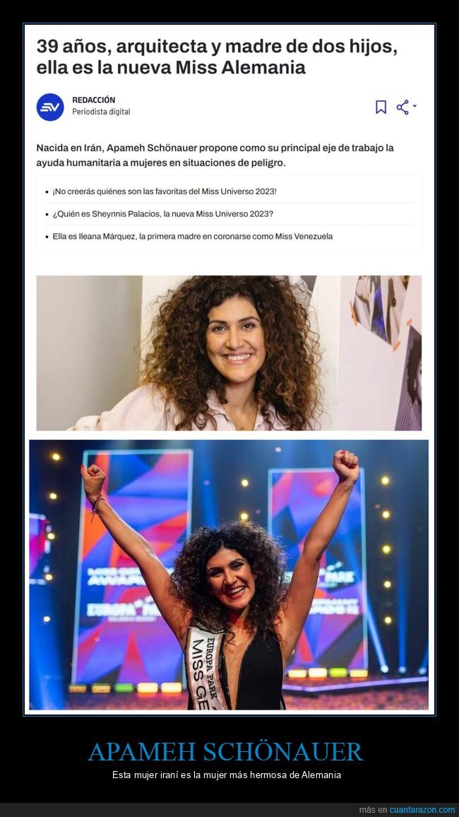 apameh schönauer,miss alemania