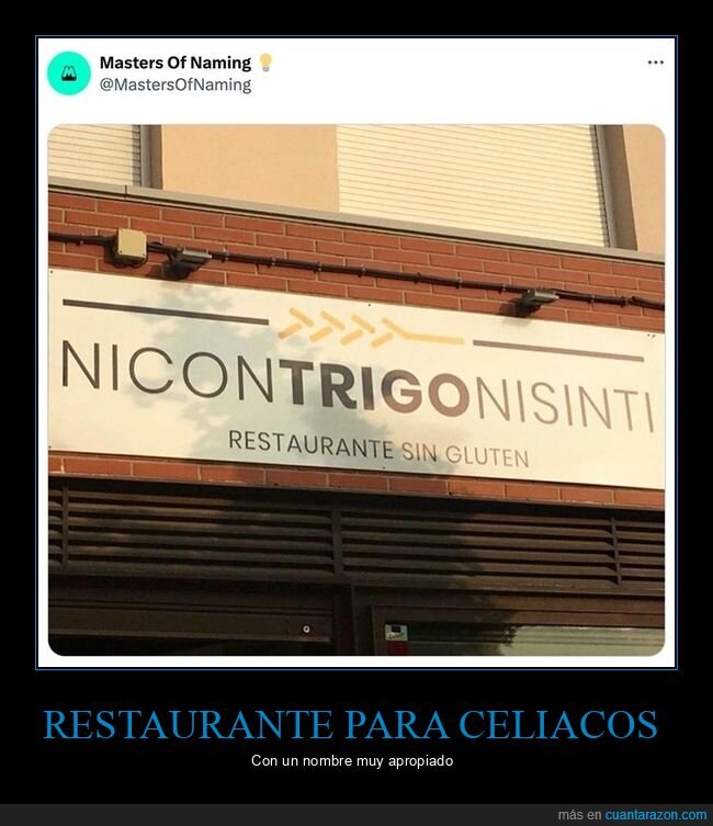 nombres,retaurante,sin gluten