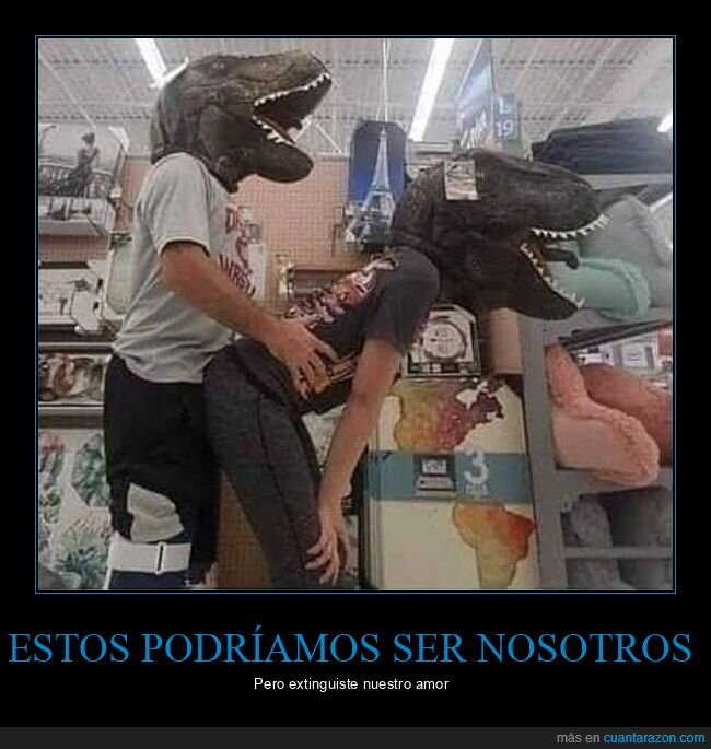 dinosaurios,pareja,tienda,wtf